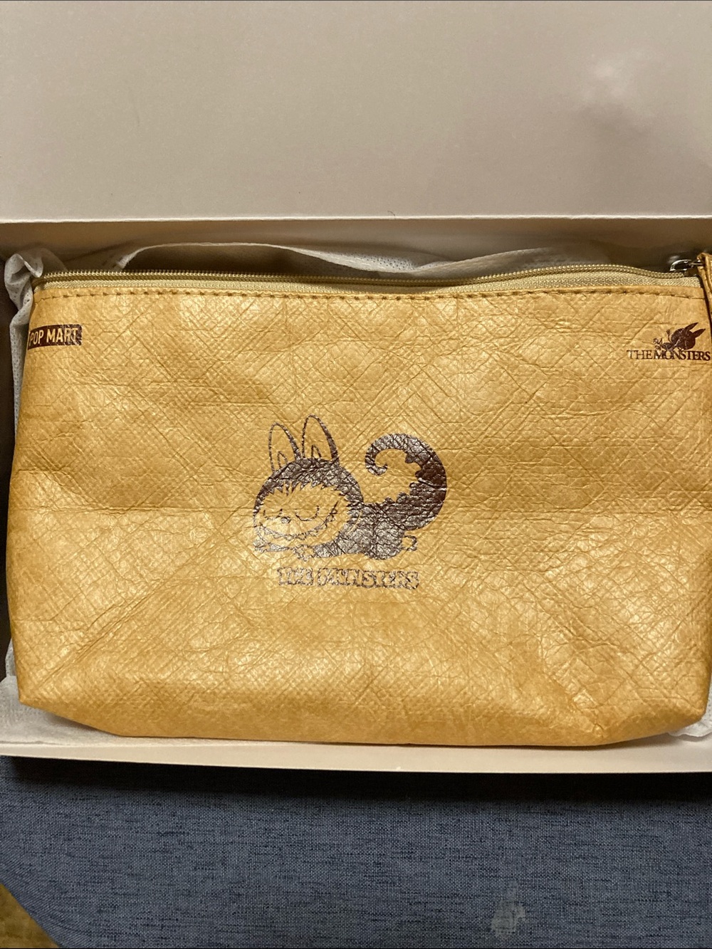 The Monsters Yellow Zip Wristlet Pouch